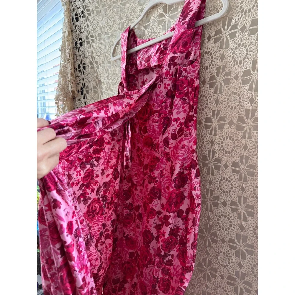Vintage 1950's Floral Print Dress Sz S - Picture 6 of 10